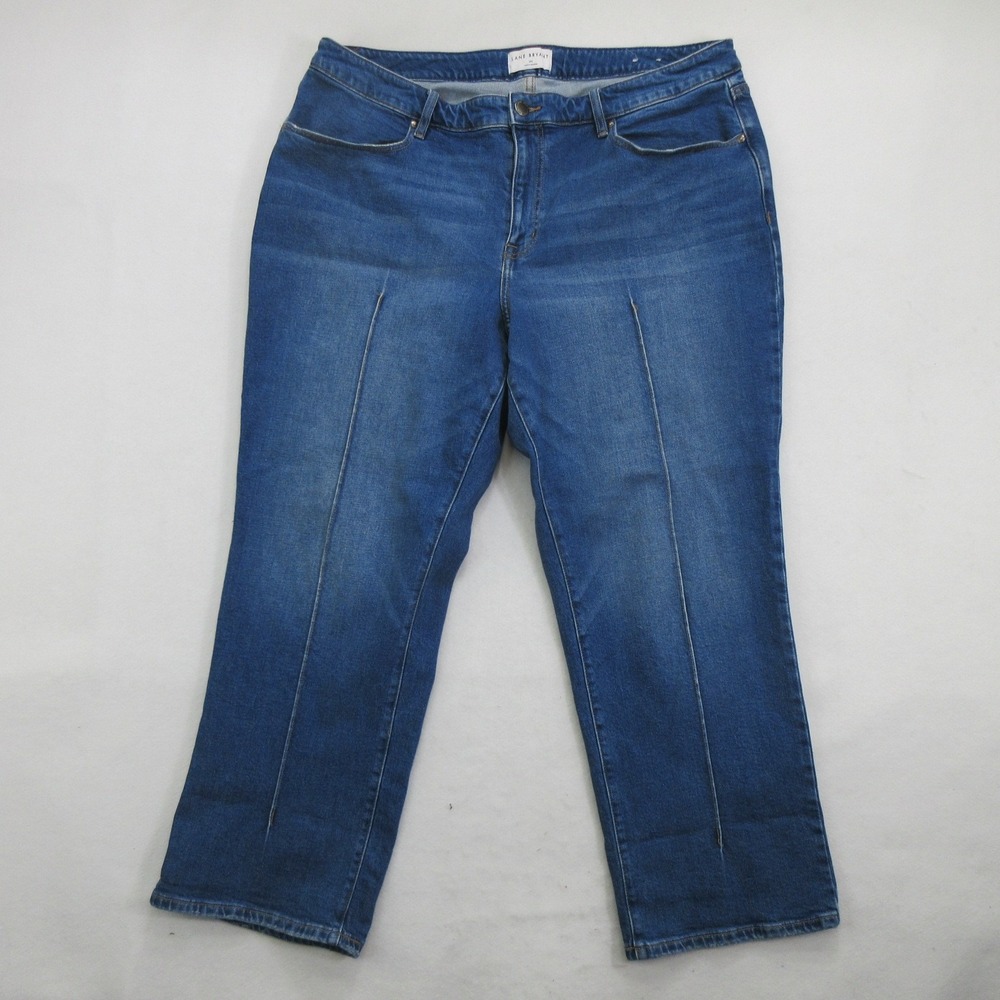 Lane Bryant Women's Jeans Size 20S Relaxed Straight Mid-Rise Flex Magic Blue